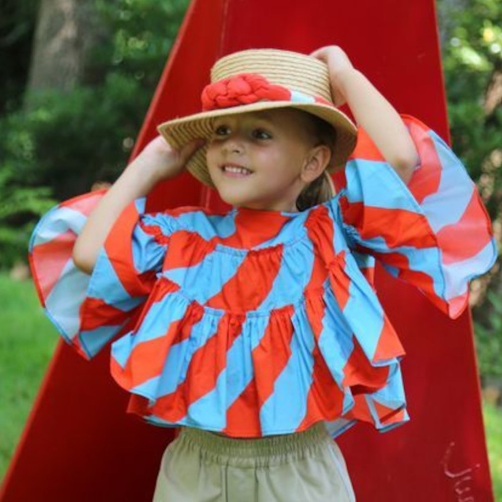 Tia Cibani MARITZA TIERED BLOUSE size 7-8 new with tags